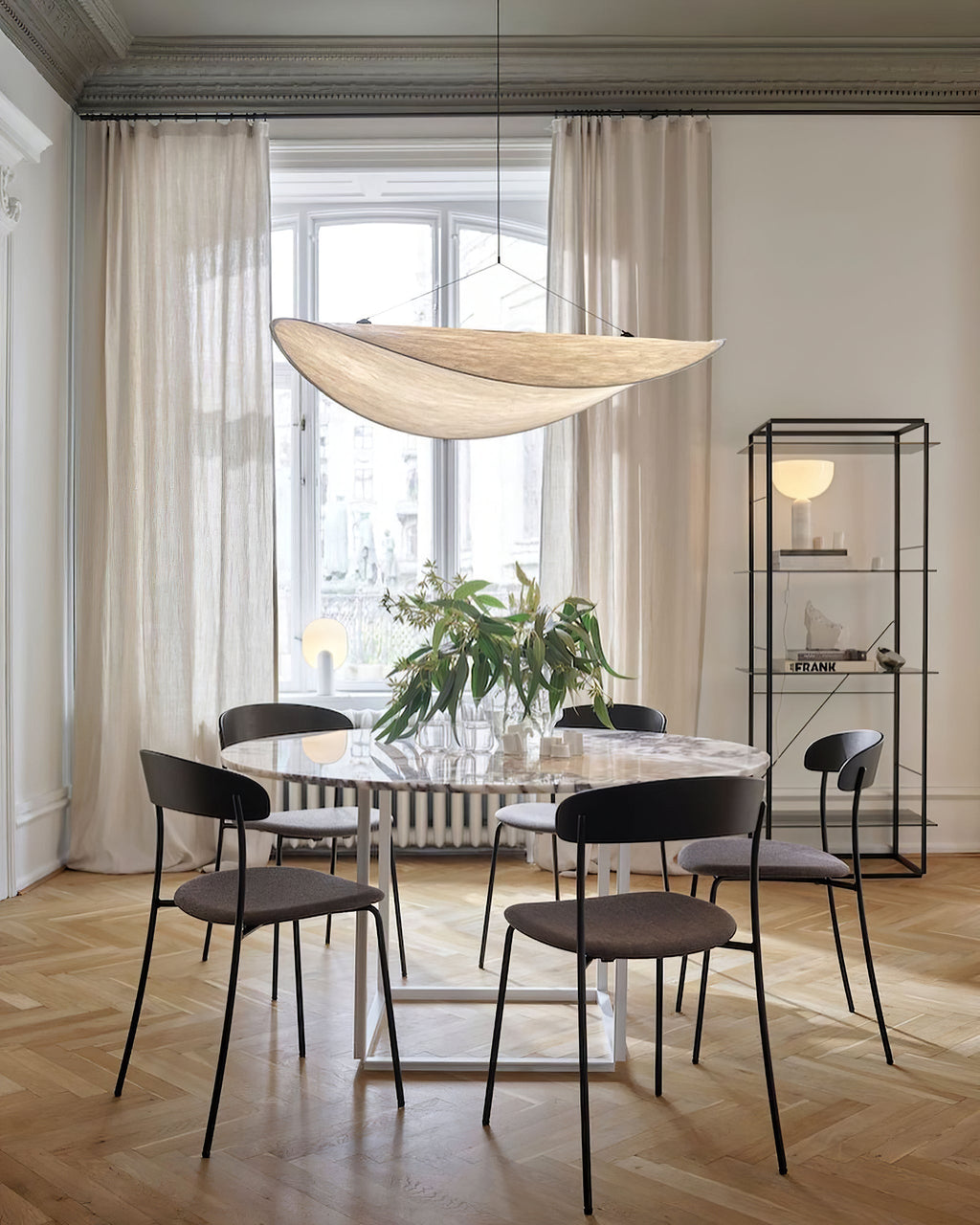 Tense Tyvek Pendant Lamp — Multi-Disc Arrangement