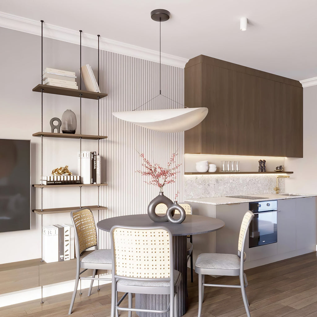 Tense Tyvek Pendant Lamp — Multi-Disc Arrangement