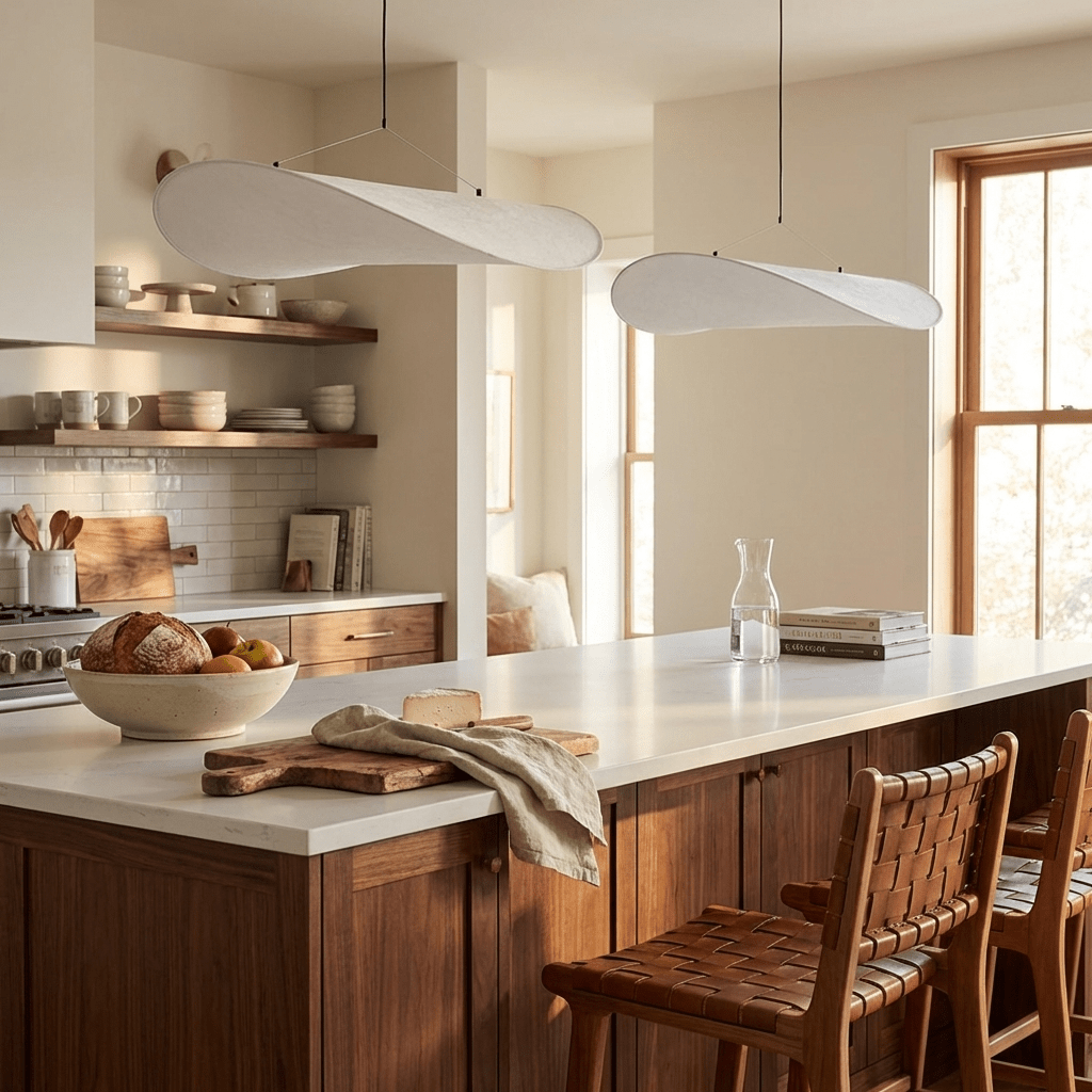 Tense Sculptural Pendant Light — Floating Silhouette & Multi Head Cluster Configuration