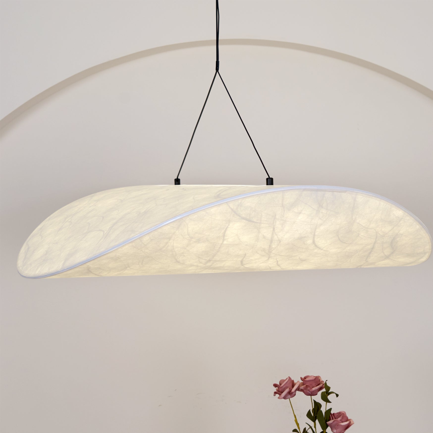 Tense Sculptural Pendant Light — Floating Silhouette & Multi Head Cluster Configuration