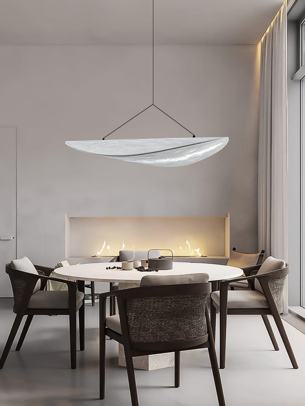Tense Sculptural Pendant Light — Floating Silhouette & Multi Head Cluster Configuration