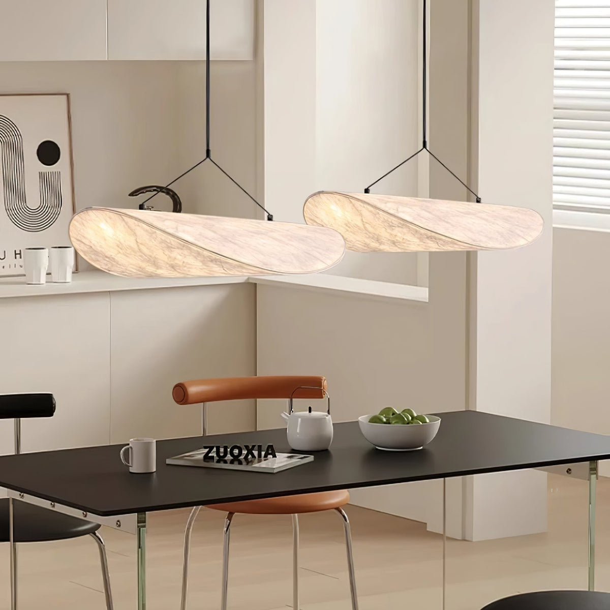 Tense Sculptural Pendant Light — Floating Silhouette & Multi Head Cluster Configuration