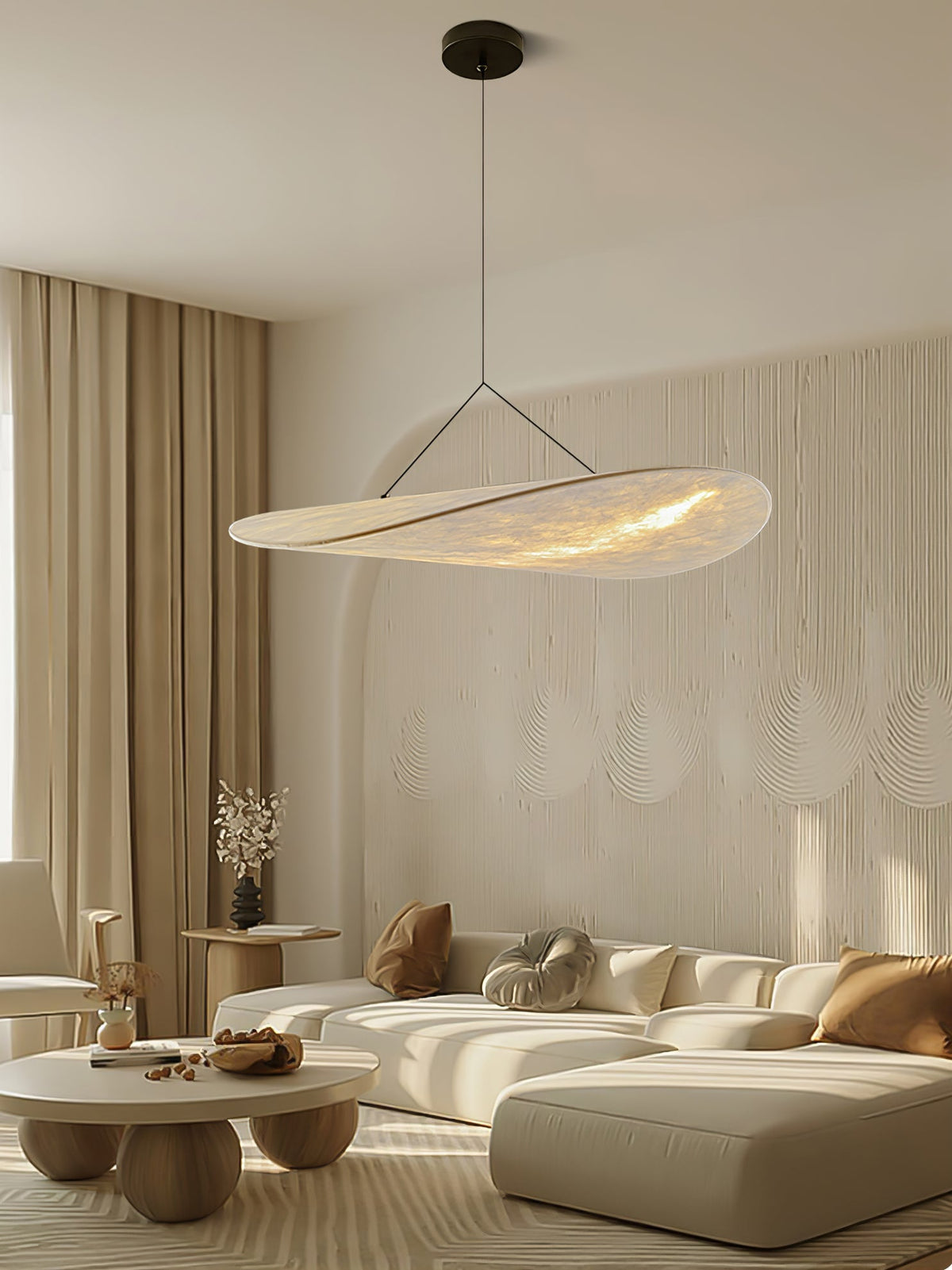 Tense Sculptural Pendant Light — Floating Silhouette & Multi Head Cluster Configuration