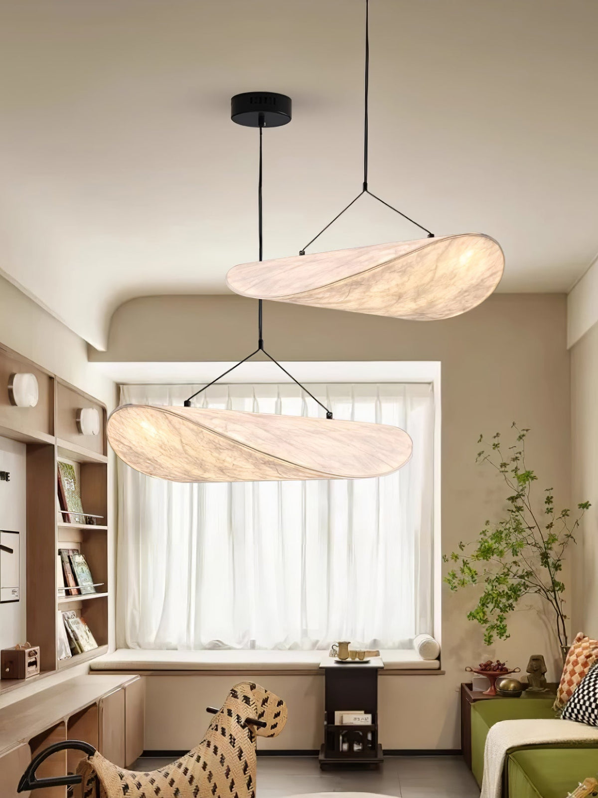 Tense Sculptural Pendant Light — Floating Silhouette & Multi Head Cluster Configuration