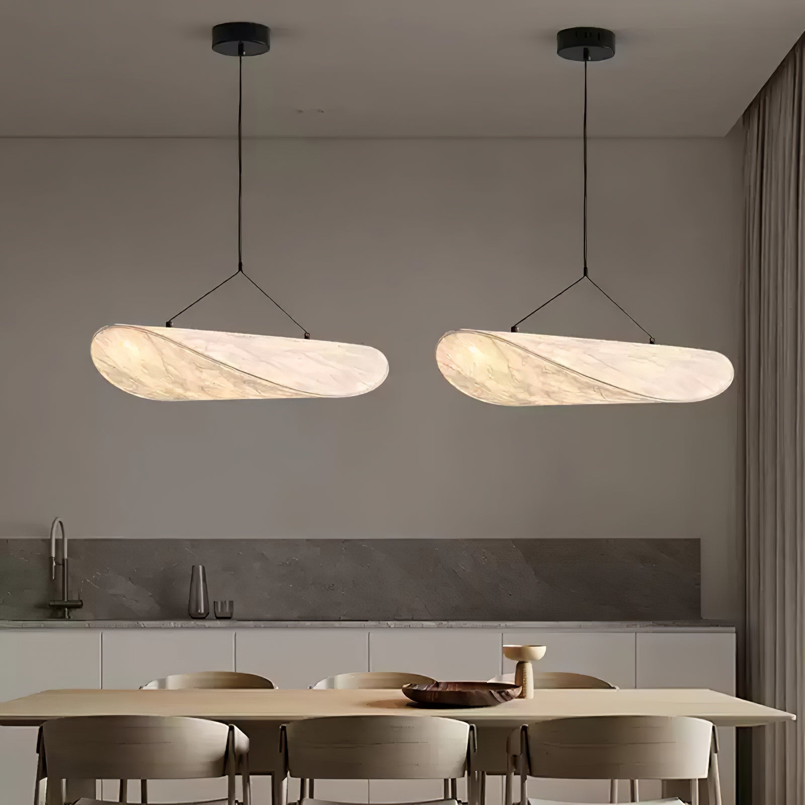 Tense Sculptural Pendant Light — Floating Silhouette & Multi Head Cluster Configuration