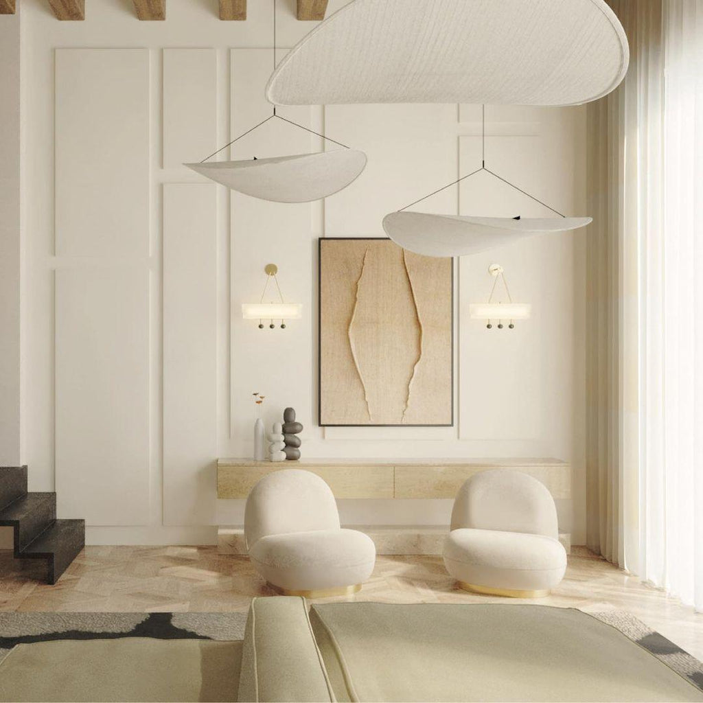 Tense Sculptural Pendant Light — Floating Silhouette & Multi Head Cluster Configuration