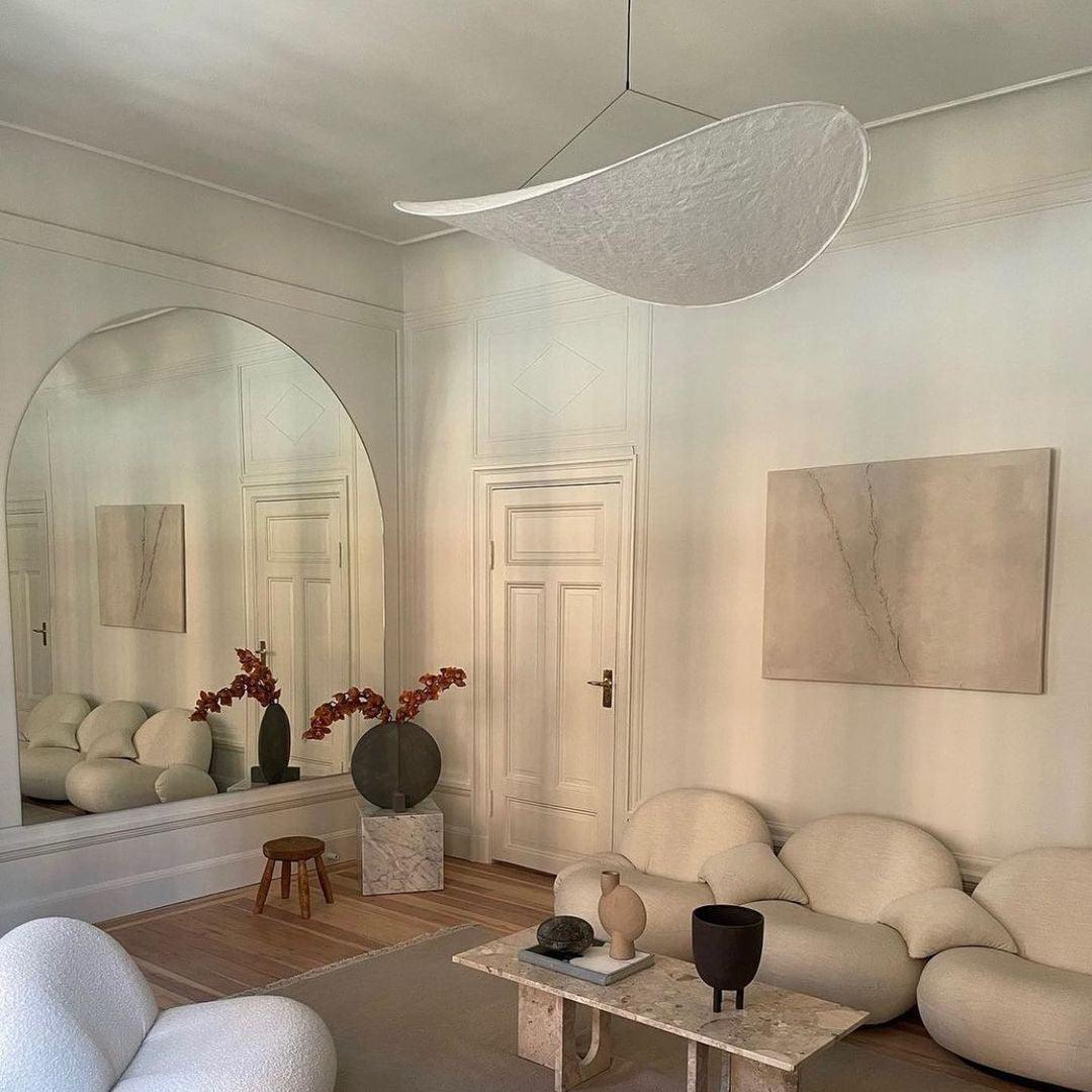 Tense Tyvek Pendant Lamp — Multi-Disc Arrangement
