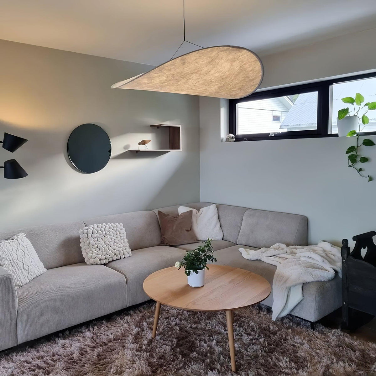 Tense Tyvek Pendant Lamp — Multi-Disc Arrangement