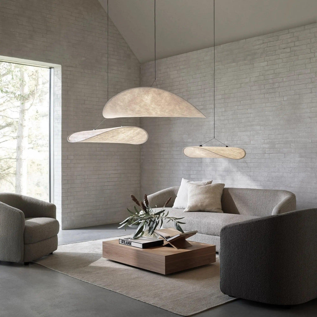 Tense Tyvek Pendant Lamp — Multi-Disc Arrangement