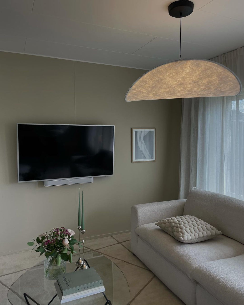 Tense Sculptural Pendant Light — Floating Silhouette & Multi Head Cluster Configuration
