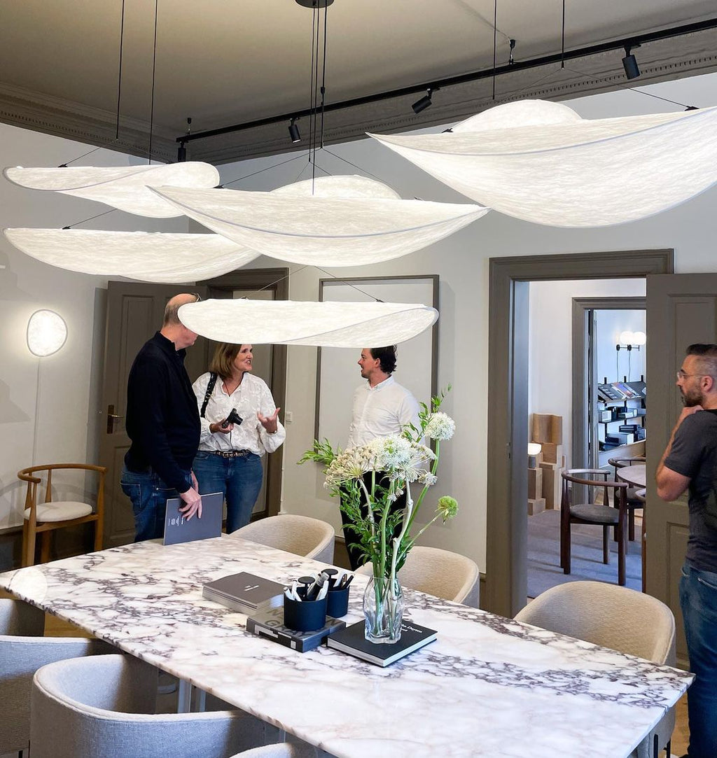 Tense Sculptural Pendant Light — Floating Silhouette & Multi Head Cluster Configuration