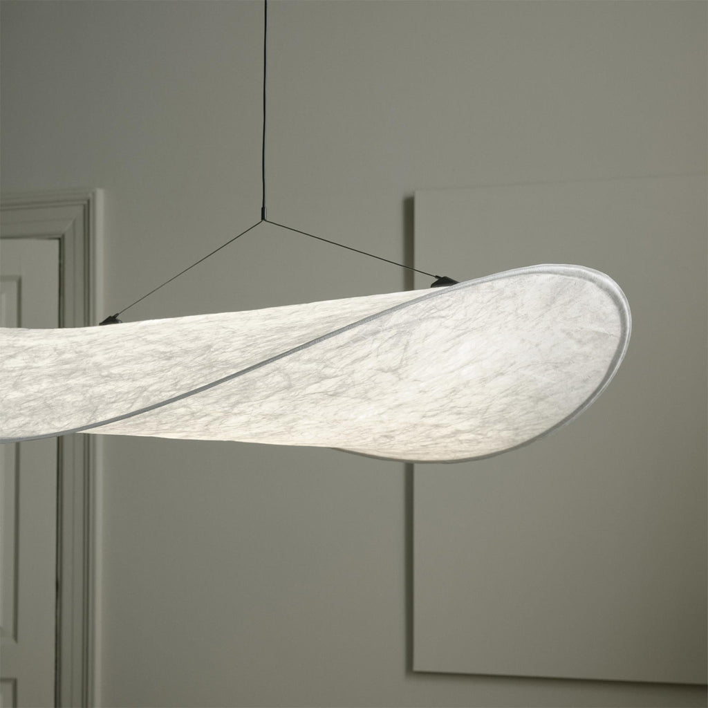 Tense Tyvek Pendant Lamp — Multi-Disc Arrangement