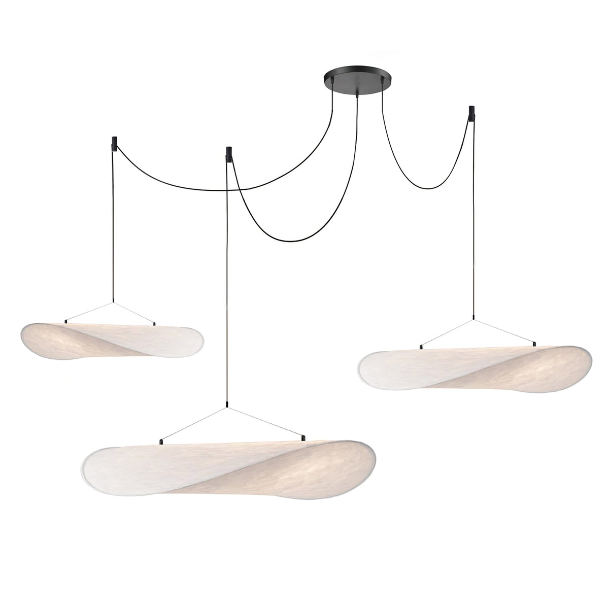 Tense Sculptural Pendant Light — Floating Silhouette & Multi Head Cluster Configuration