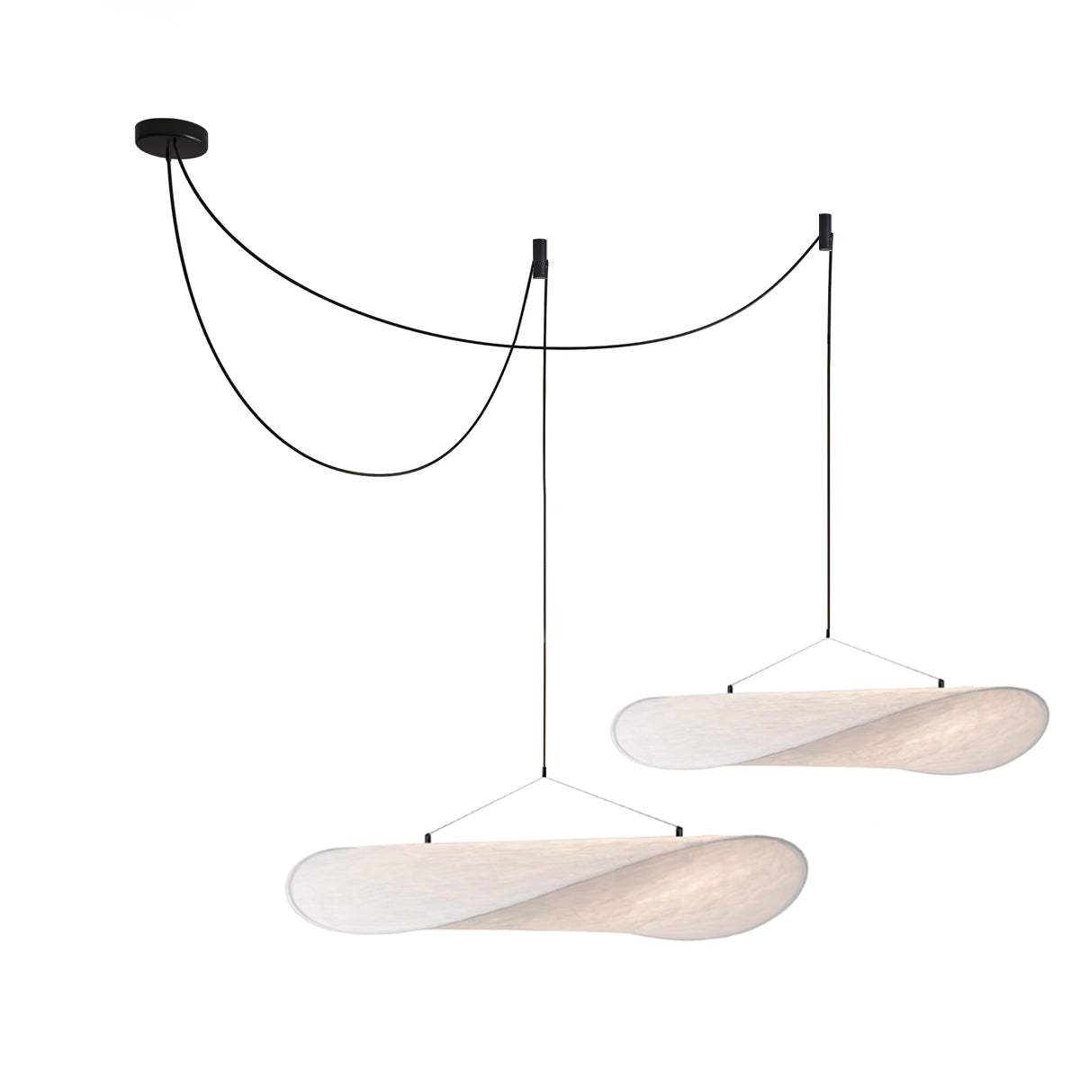 Tense Sculptural Pendant Light — Floating Silhouette & Multi Head Cluster Configuration