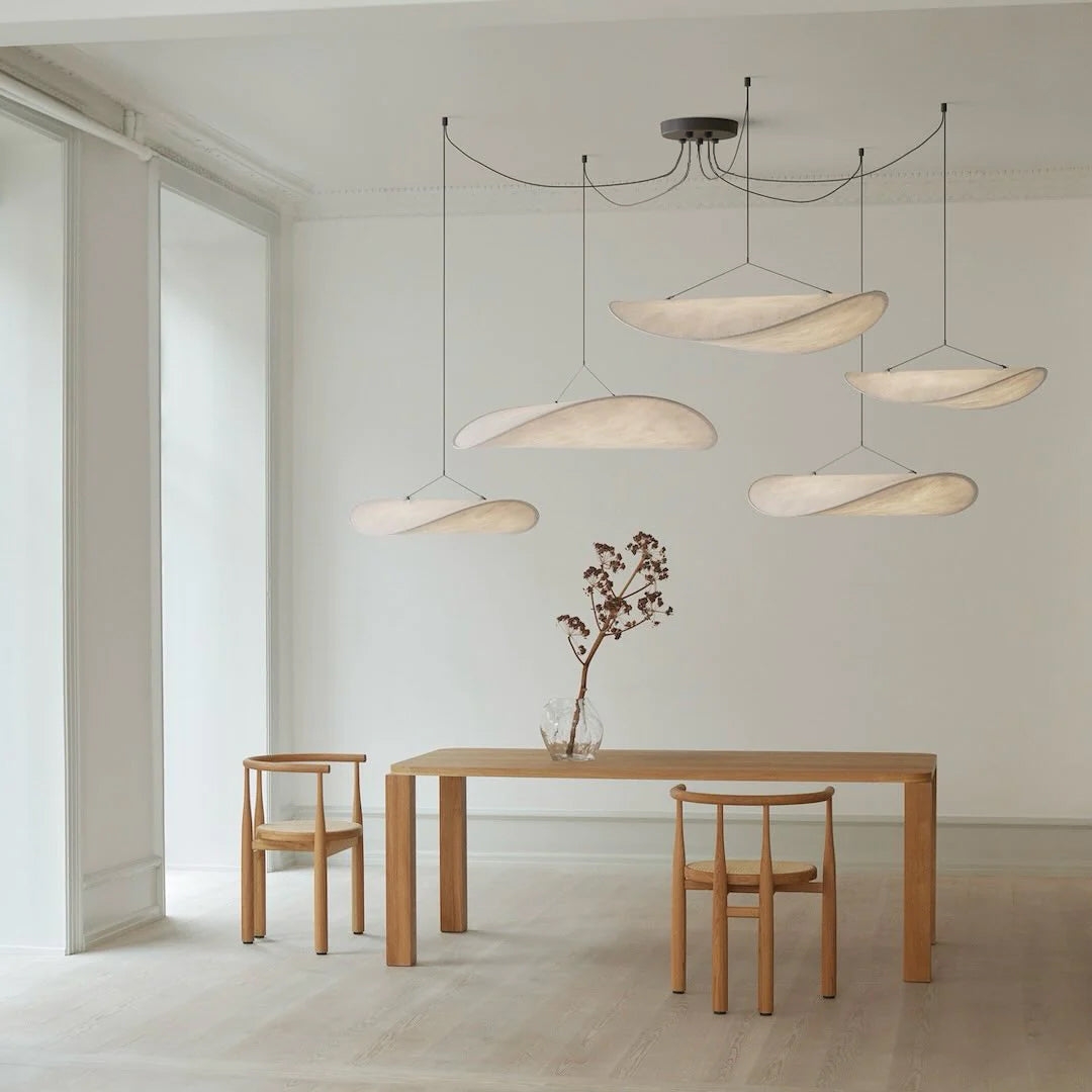 Tense Sculptural Pendant Light — Floating Silhouette & Multi Head Cluster Configuration