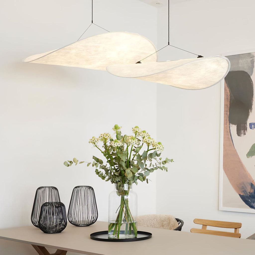 Tense Tyvek Pendant Lamp — Multi-Disc Arrangement