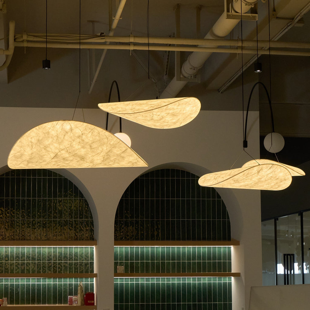 Tense Sculptural Pendant Light — Floating Silhouette & Multi Head Cluster Configuration