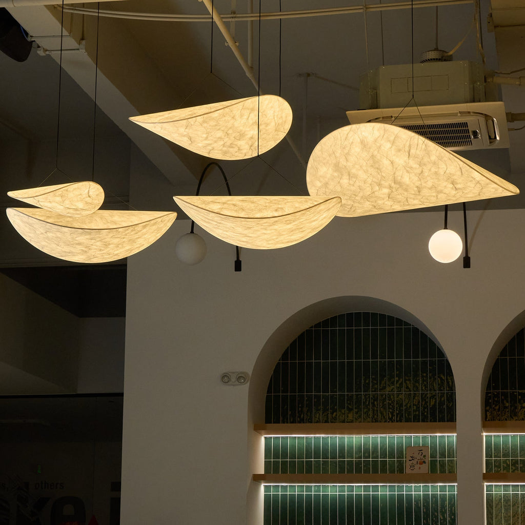 Tense Sculptural Pendant Light — Floating Silhouette & Multi Head Cluster Configuration