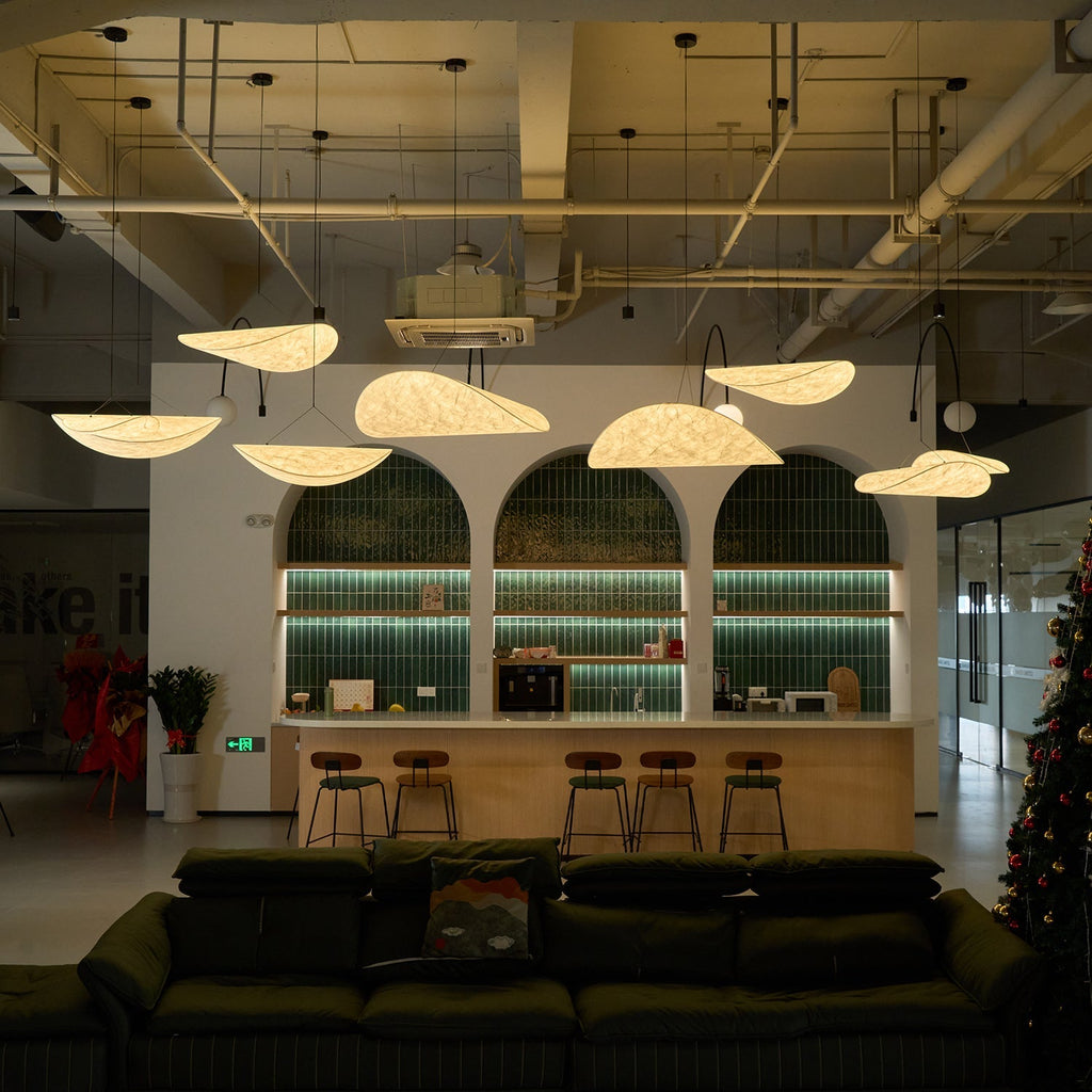Tense Sculptural Pendant Light — Floating Silhouette & Multi Head Cluster Configuration