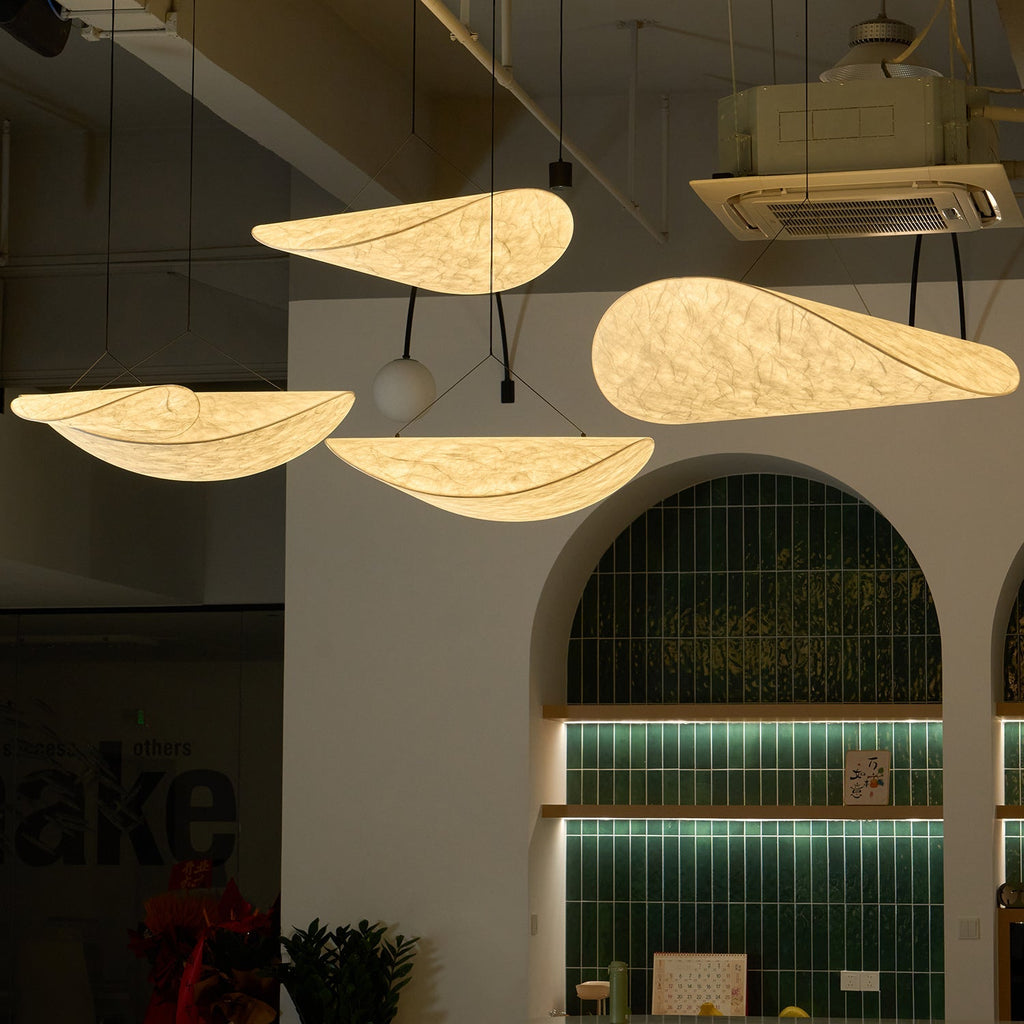 Tense Sculptural Pendant Light — Floating Silhouette & Multi Head Cluster Configuration