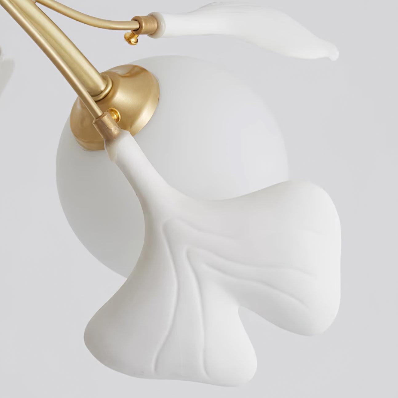 Thalassa Gingko Chandelier — Multi-Arm Design with Central Column