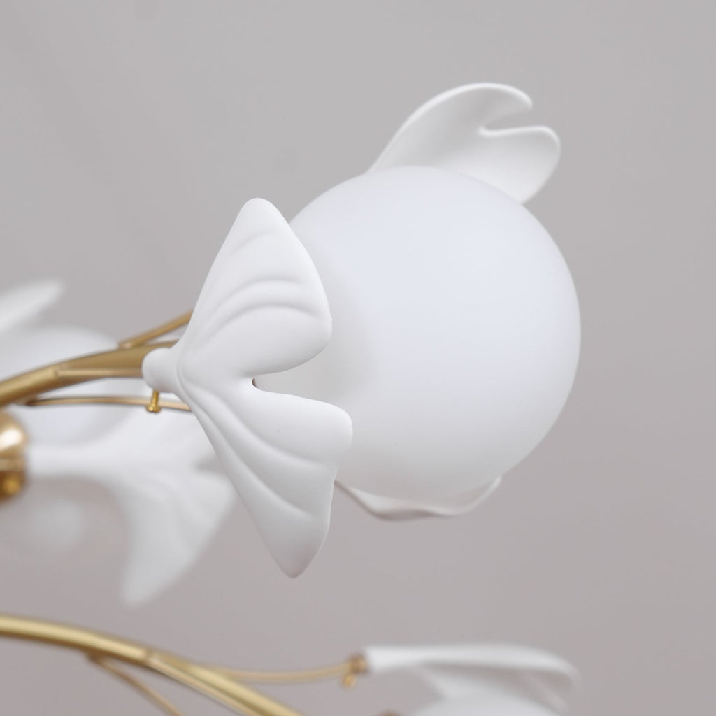 Thalassa Gingko Chandelier — Multi-Arm Design with Central Column