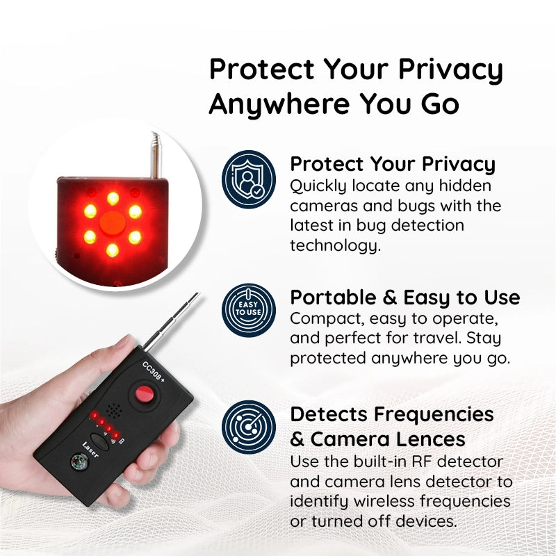 أفضل كاشف للأجهزة التنصت - كاشف الكاميرات المخفية والميكروفونات