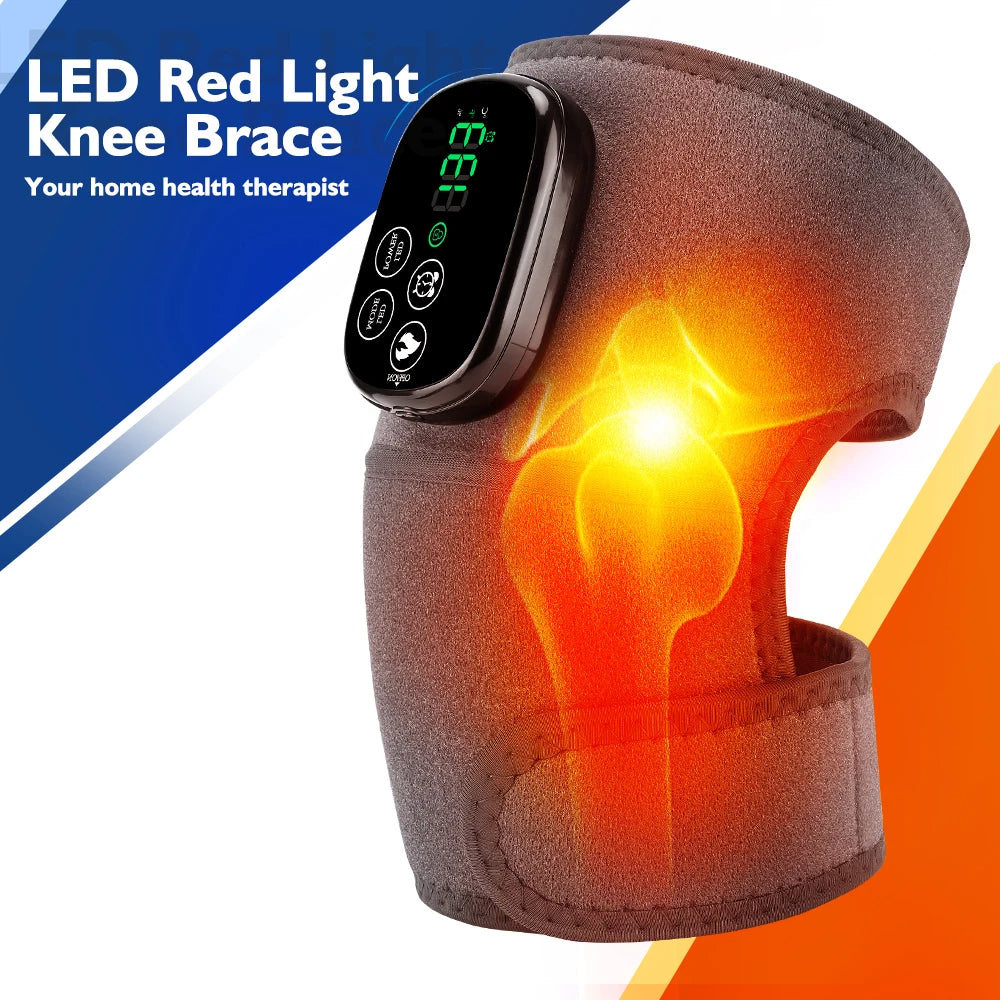Pembalut Terapi Cahaya Merah - 44 LED - 660nm & 850nm - 5 Tahap Haba - 45–65°C - USB 3000mAh