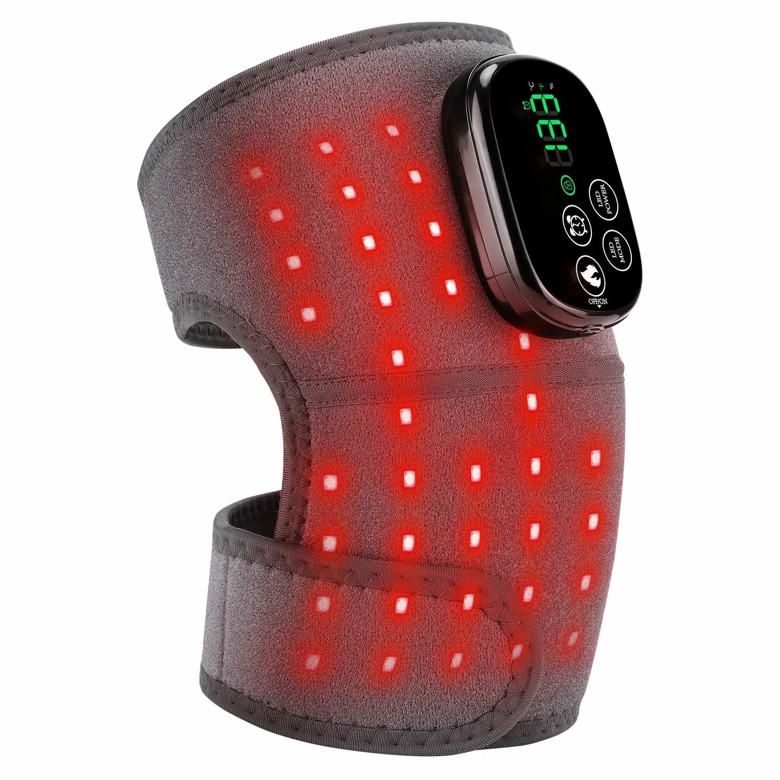 Pembalut Terapi Cahaya Merah - 44 LED - 660nm & 850nm - 5 Tahap Haba - 45–65°C - USB 3000mAh