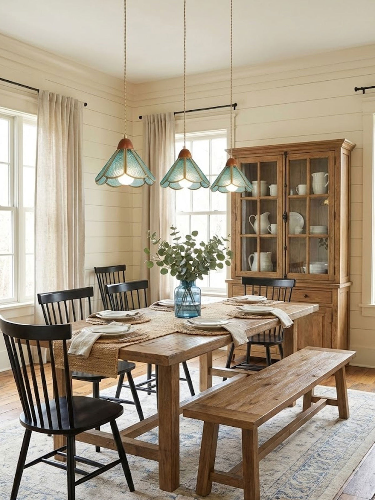 Tiffany Stained Glass Pendant Lamp — Vibrant Decorative Ceiling Light