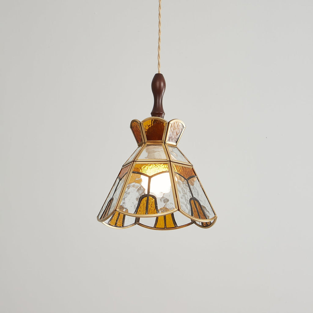 Tiffany Stained Glass Pendant Lamp — Vibrant Decorative Ceiling Light