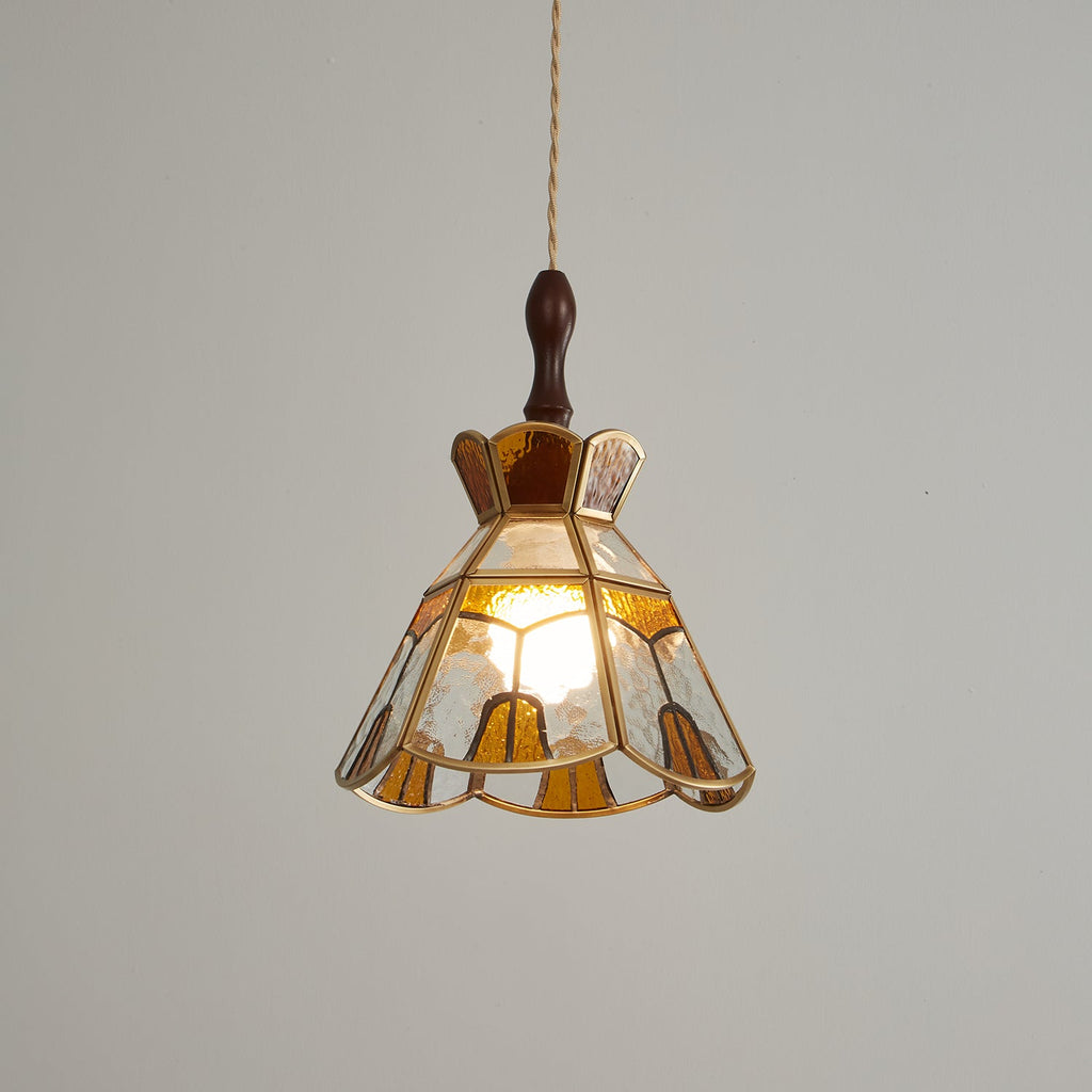 Tiffany Stained Glass Pendant Lamp — Vibrant Decorative Ceiling Light