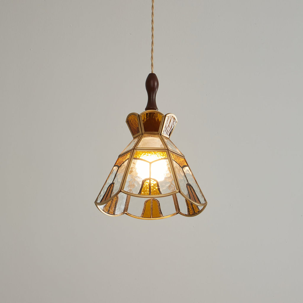 Tiffany Stained Glass Pendant Lamp — Vibrant Decorative Ceiling Light