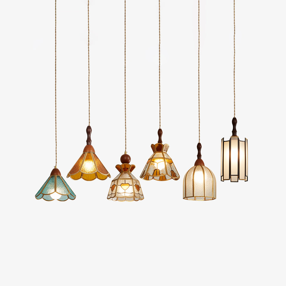 Tiffany Stained Glass Pendant Lamp — Vibrant Decorative Ceiling Light