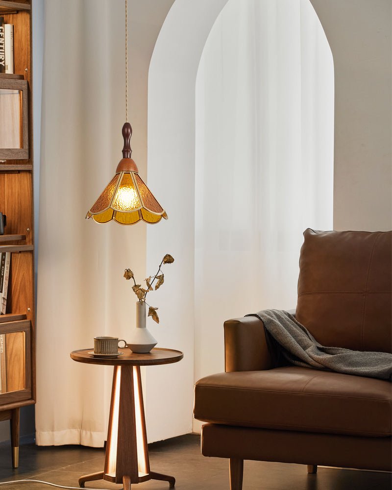 Tiffany Stained Glass Pendant Lamp — Vibrant Decorative Ceiling Light