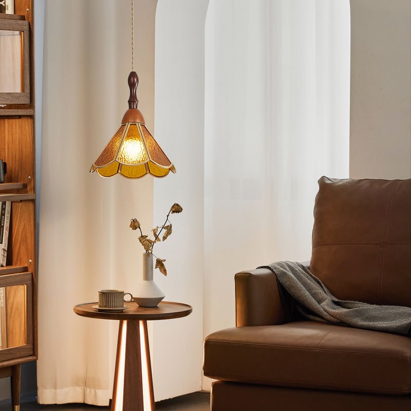 Tiffany Stained Glass Pendant Lamp — Vibrant Decorative Ceiling Light