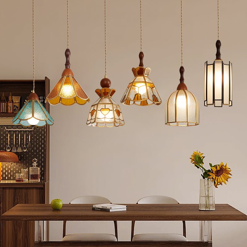 Tiffany Stained Glass Pendant Lamp — Vibrant Decorative Ceiling Light