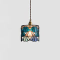 Klassisk Tiffany-pendellampe — fast installation E14, diameter 5.3″