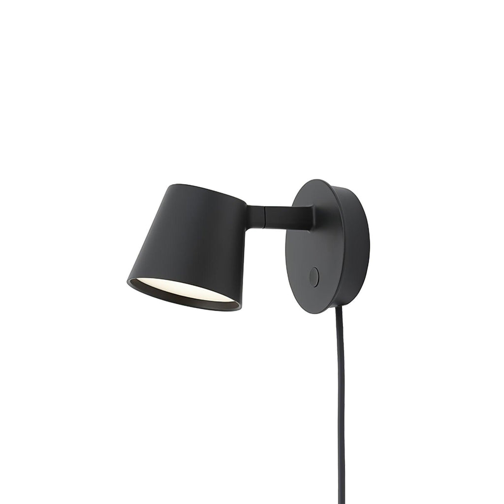 Lampada da parete Tip Plug-In — Testa e braccio regolabili, interruttore sul cavo