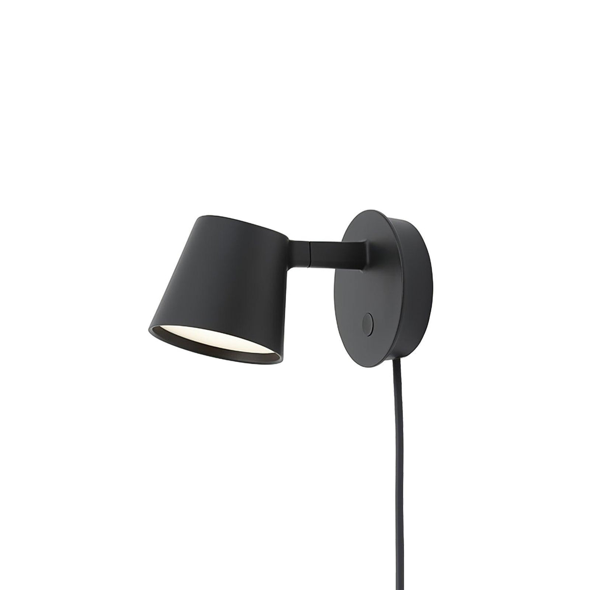 Lampada da parete Tip Plug-In — Testa e braccio regolabili, interruttore sul cavo