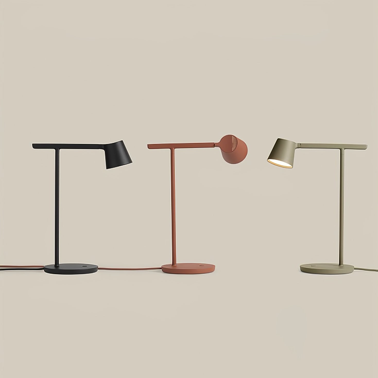 Kärnbordslampa — kompakt modern profil