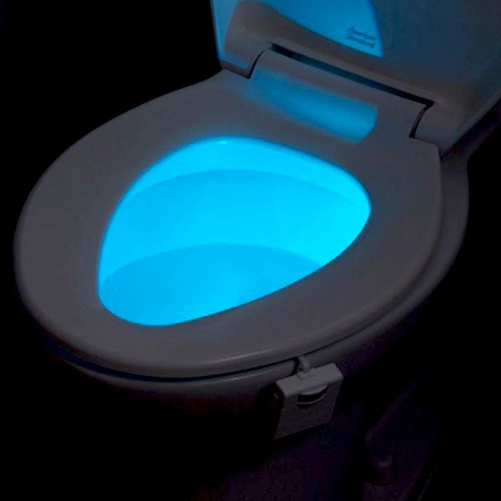 Lampka nocna do toalety - aktywowana czujnikiem ruchu - zmieniająca kolory dioda LED