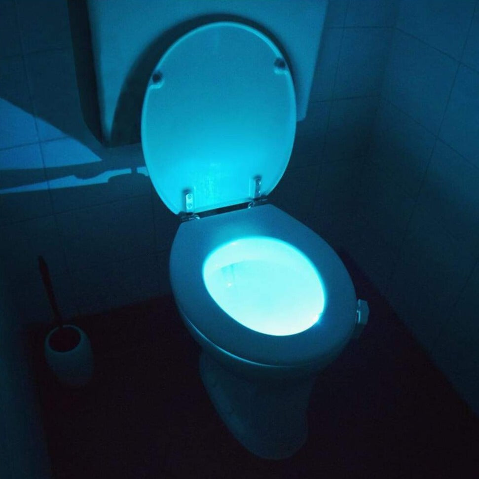 Lampka nocna do toalety - aktywowana czujnikiem ruchu - zmieniająca kolory dioda LED