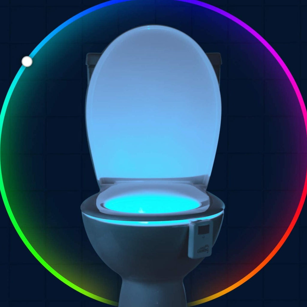 Lampka nocna do toalety - aktywowana czujnikiem ruchu - zmieniająca kolory dioda LED