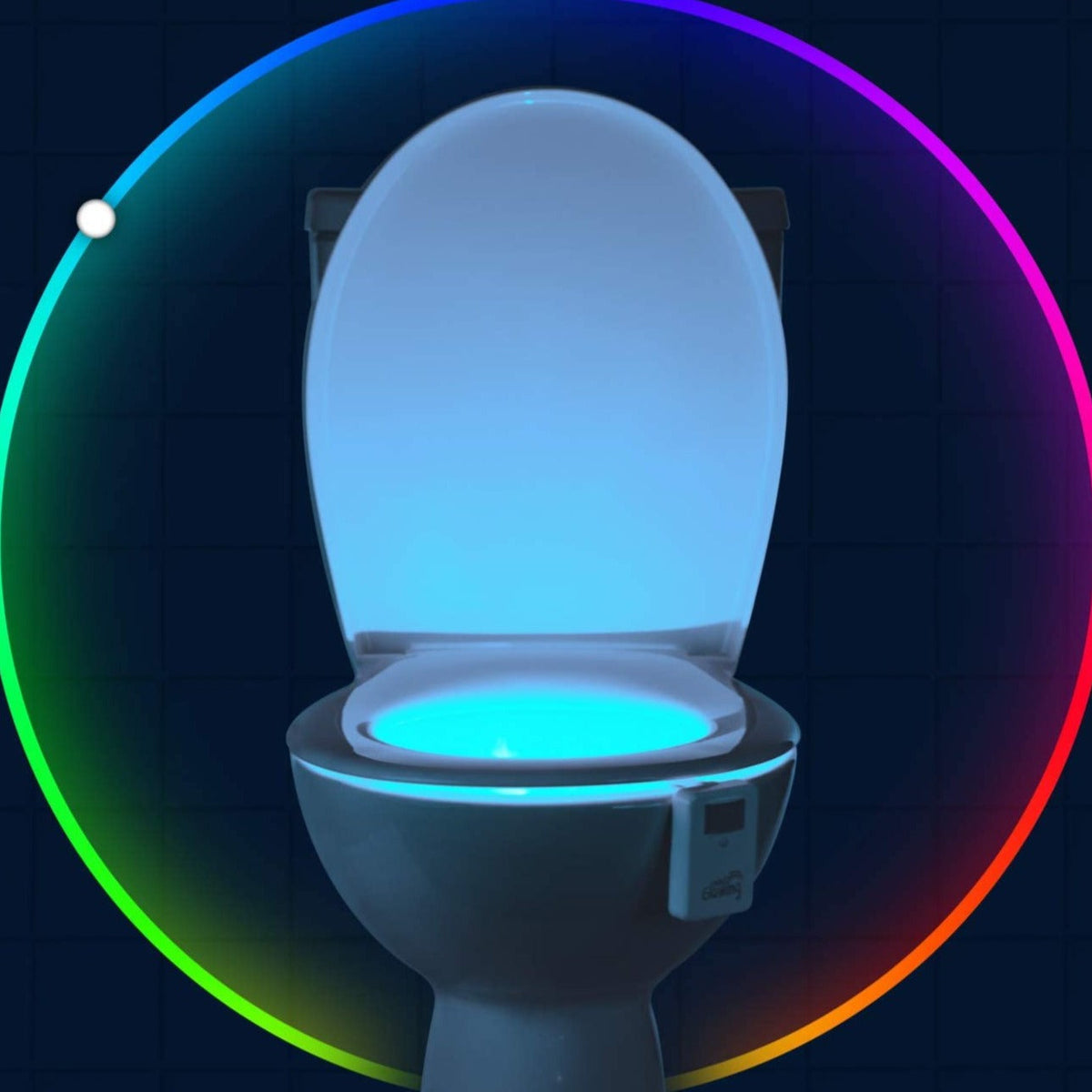 Lampka nocna do toalety - aktywowana czujnikiem ruchu - zmieniająca kolory dioda LED