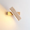 Orbit Travertine Wall Lamp — Rotating Bracket, Integrated Warm LED