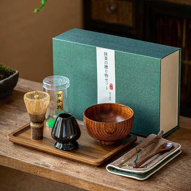 Traditionellt Matcha Gåvoset CalmLeaf För Hemmaanvändning Varje Dag