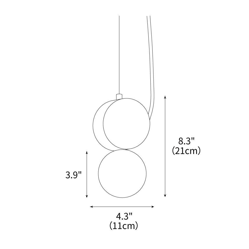 Tranquil Glow minimalistische Pendelleuchte aus Travertin – Durchmesser 4.3 Inch, G9-Fassung, dimmbar