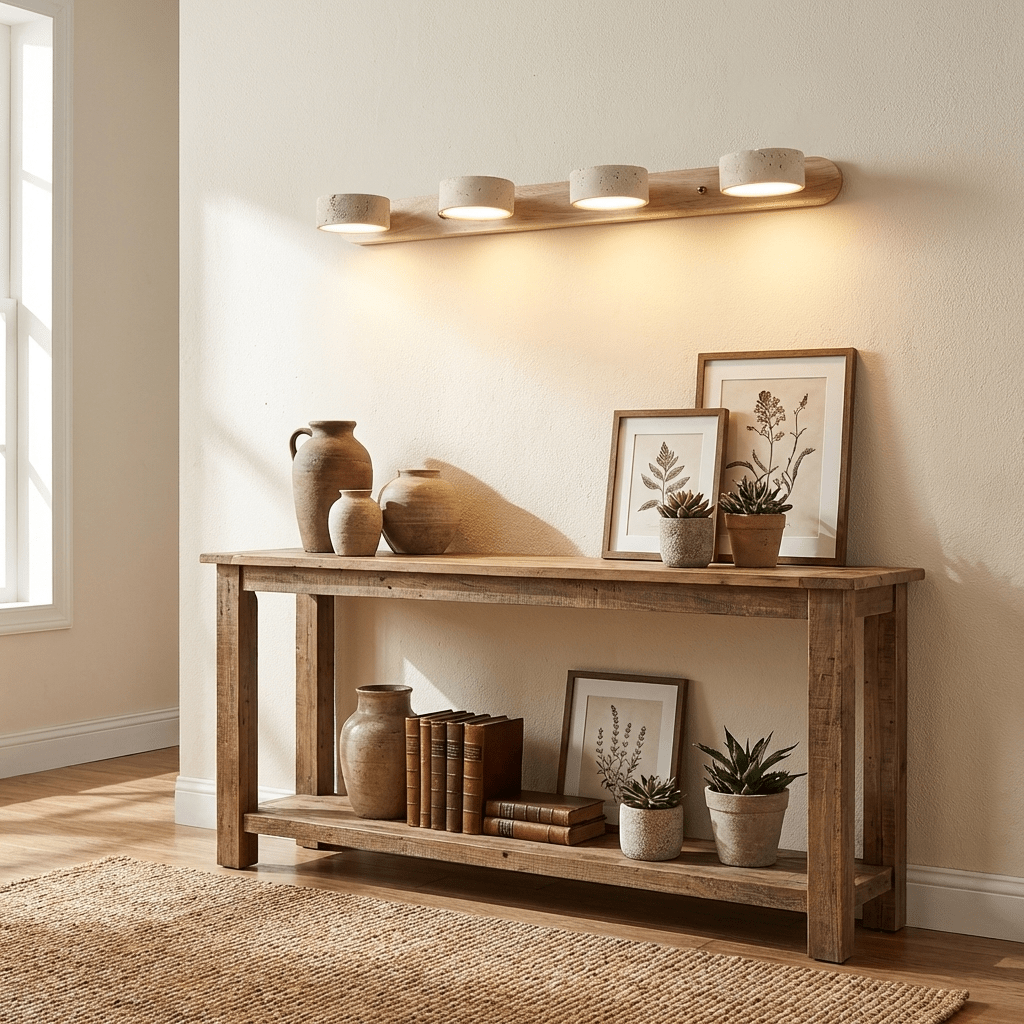 Travertine Duo Wall Light — Multiple Diameter Options
