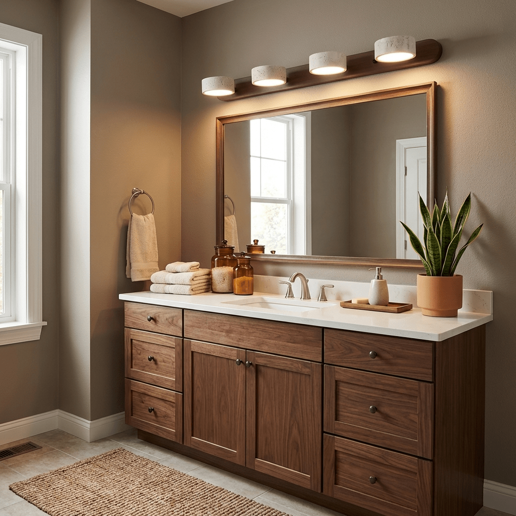 Travertine Duo Wall Light — Multiple Diameter Options
